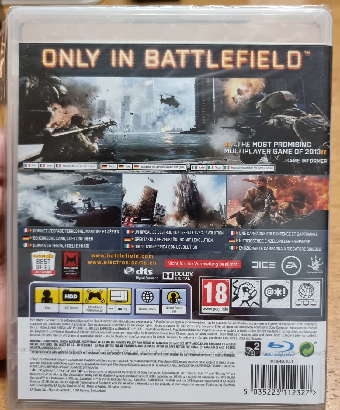 Giochi: Ps3 Game Battlefield 4 neu OVP – Nuovo e nell'imballaggio originale da Roggwil BE venduto da S_Cards 1