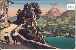 Walensee - Partie an der Poststrasse von Weesen nach Amden