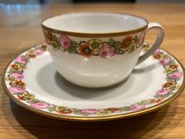 Süsses Vintage Tee-Tässli mit Unterteller, GS Zell