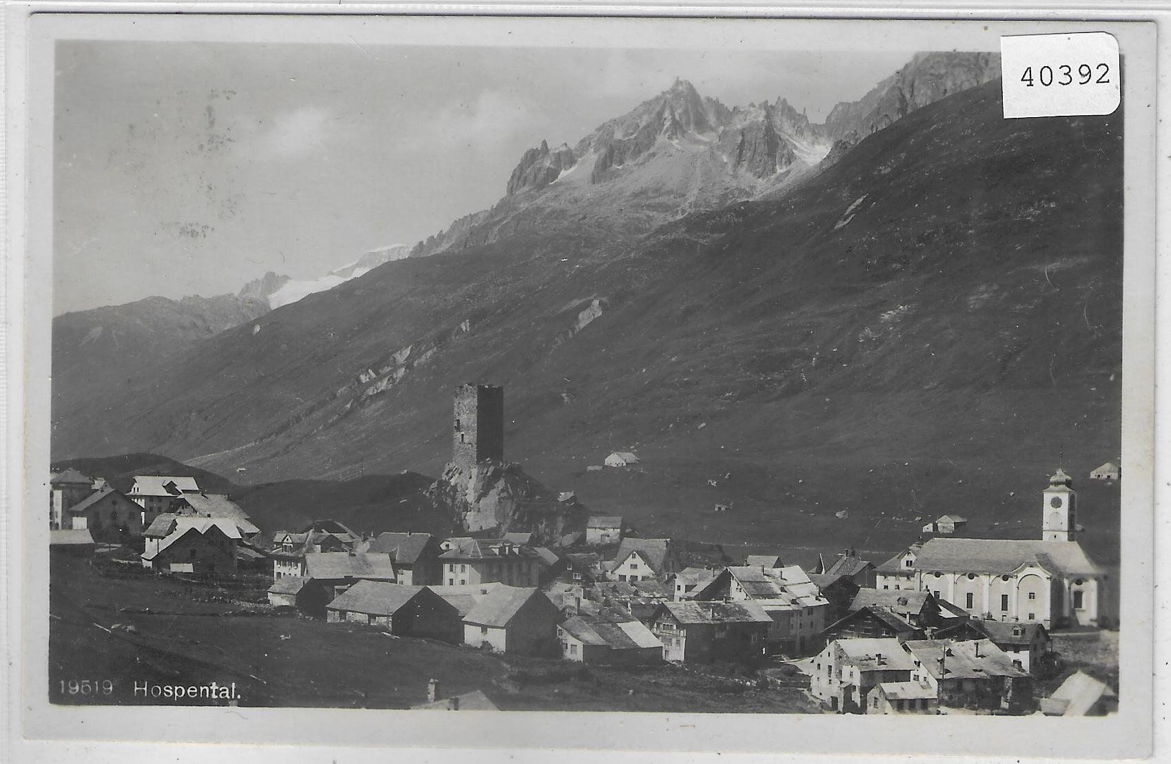Cartoline postali: Hospental - Generalansicht – Usato da Ettingen venduto da Kartenplanet