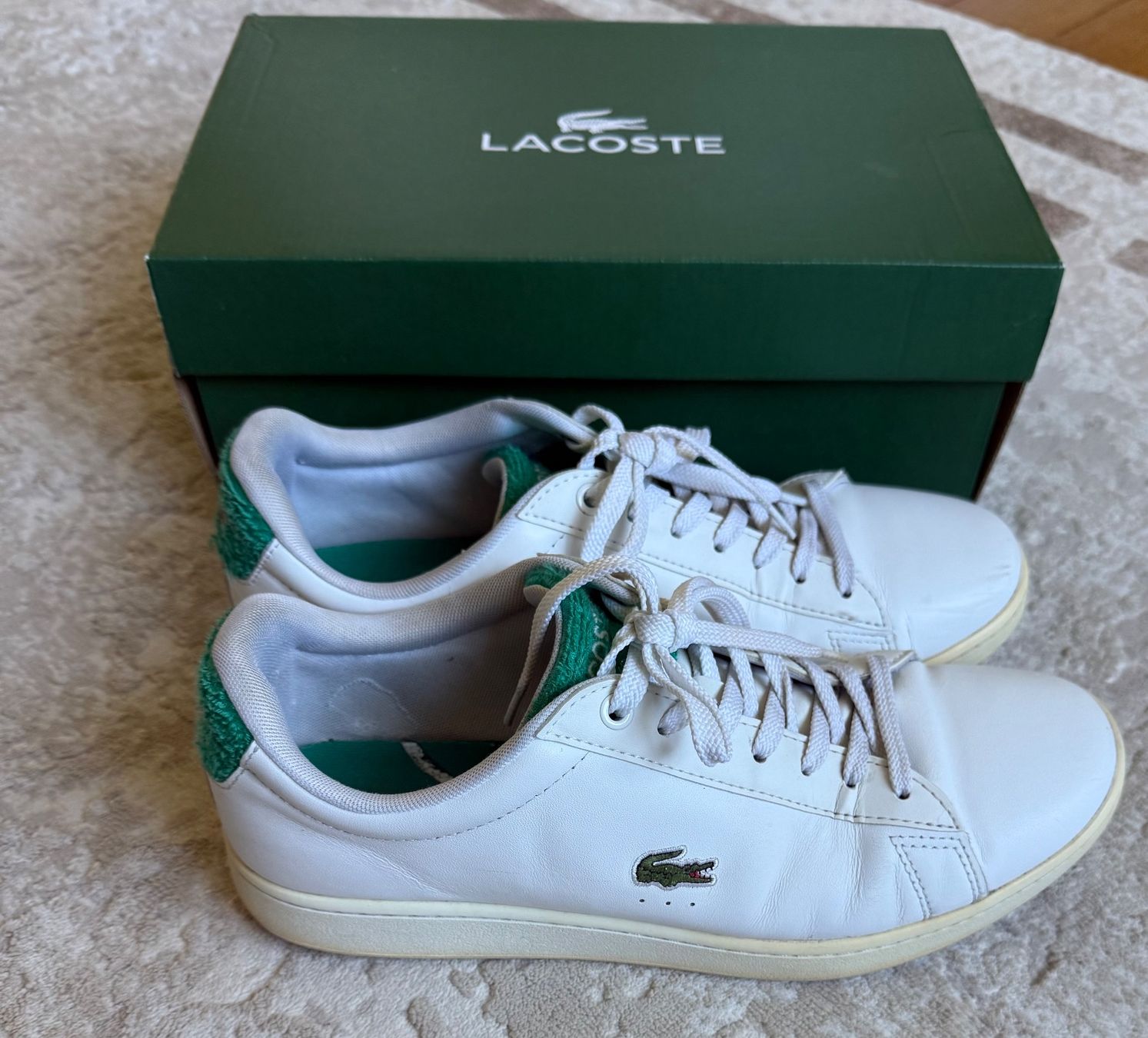 Lacoste Scarpe da uomo: Lacoste Sneaker, weiss-grün – Usato da Wohlen AG venduto da thr_t5x8 2