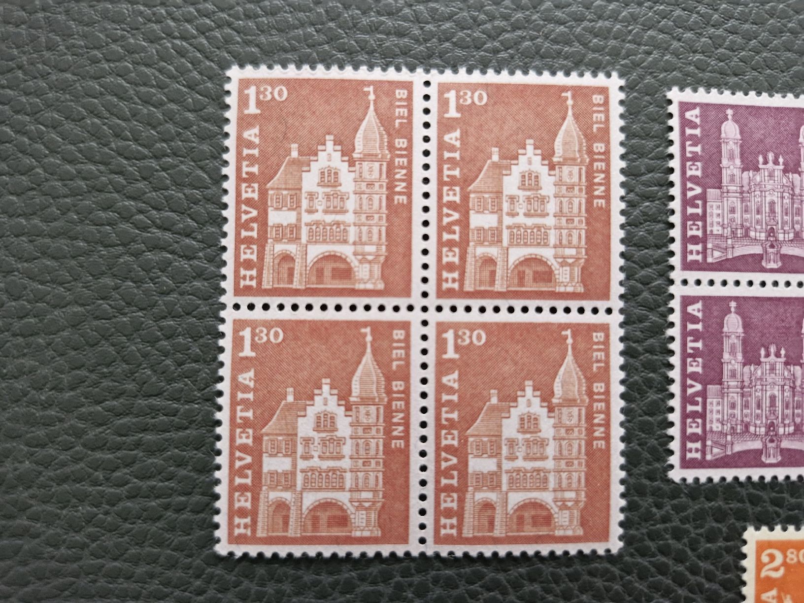 Tutti i francobolli: 4er Block Baudänkmäler 1963 postfrisch, Top Zustand – Nuovo (secondo la descrizione) da Frauenfeld venduto da Kasico 1