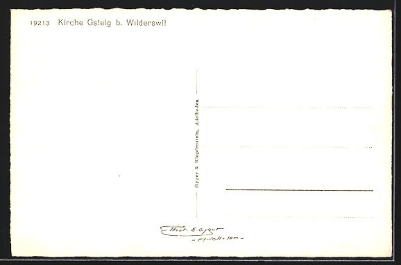 Cartoline postali: Gsteig b. Wilderswil, Gasthaus Steinbock – Usato da Berlin venduto da bartko-reher 1