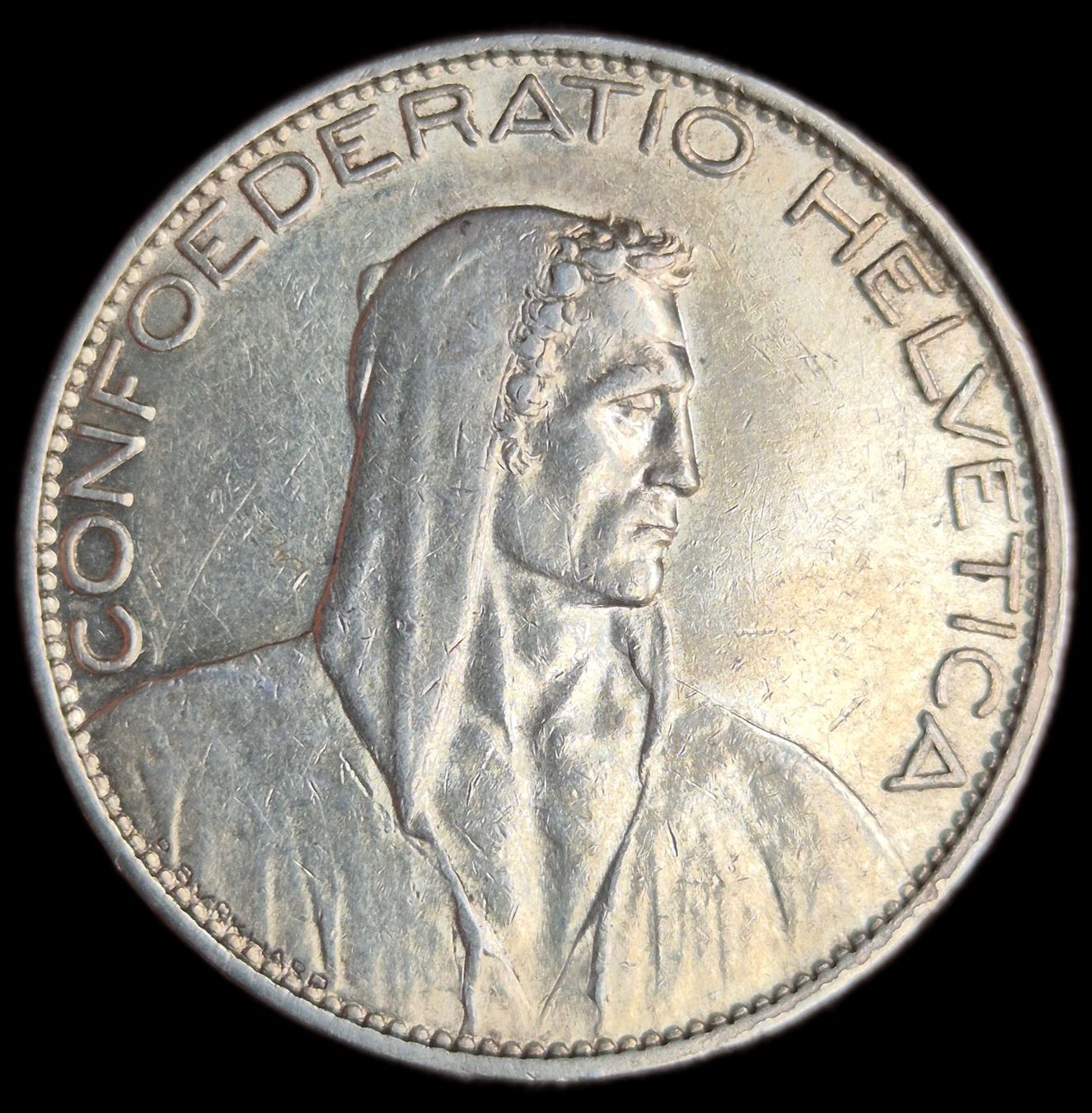 Tutti le monete: Silber 5 Franken 1925 Schweiz Vorz – Usato da Grenchen venduto da Grenchen_Coins