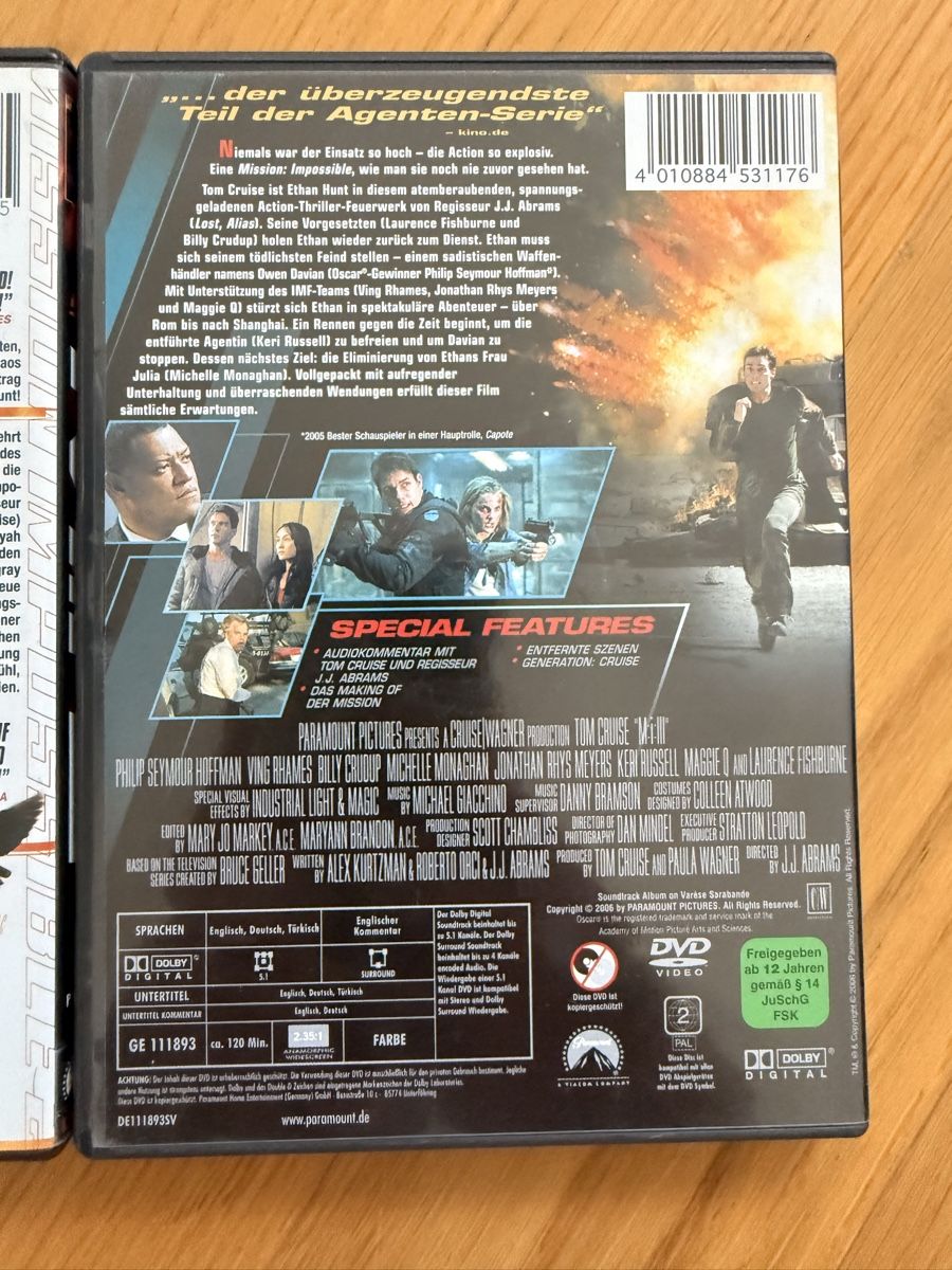 Tutti i DVDs: Mission Impossible DVD Set Teil 1 - 3 – Usato da Kölliken venduto da nerdorado 3