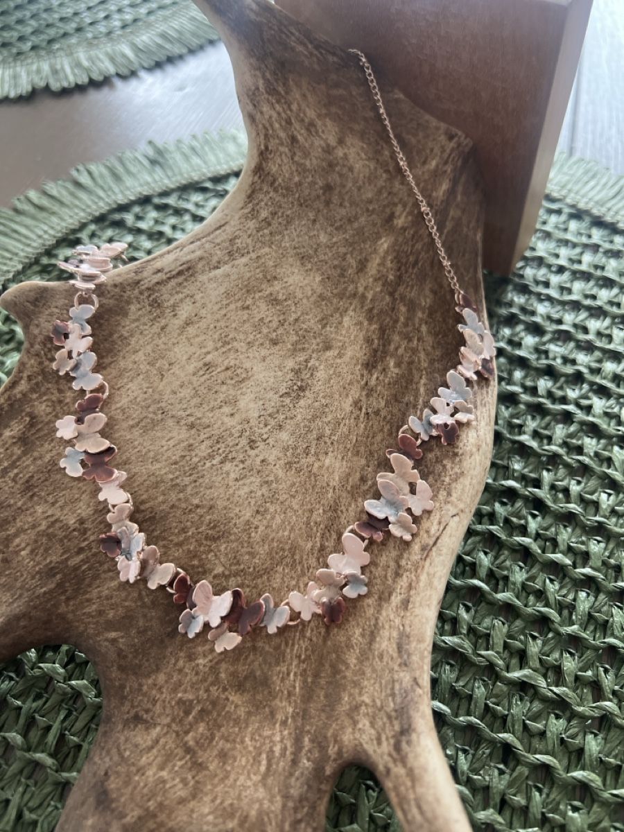 Catenine: Hübsche Halskette mit Schmetterling – Nuovo (secondo la descrizione) da Seon venduto da Sunny-Schmuck78