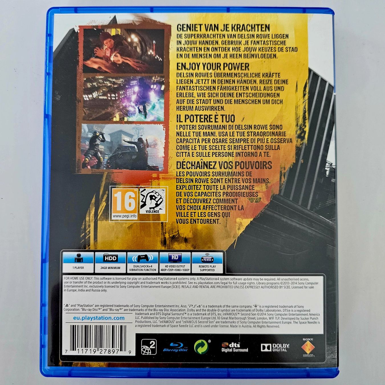 Sony Spiele: Infamous Second Son (PS4) – Gebraucht aus Holziken von Miglioregamesnmore 1