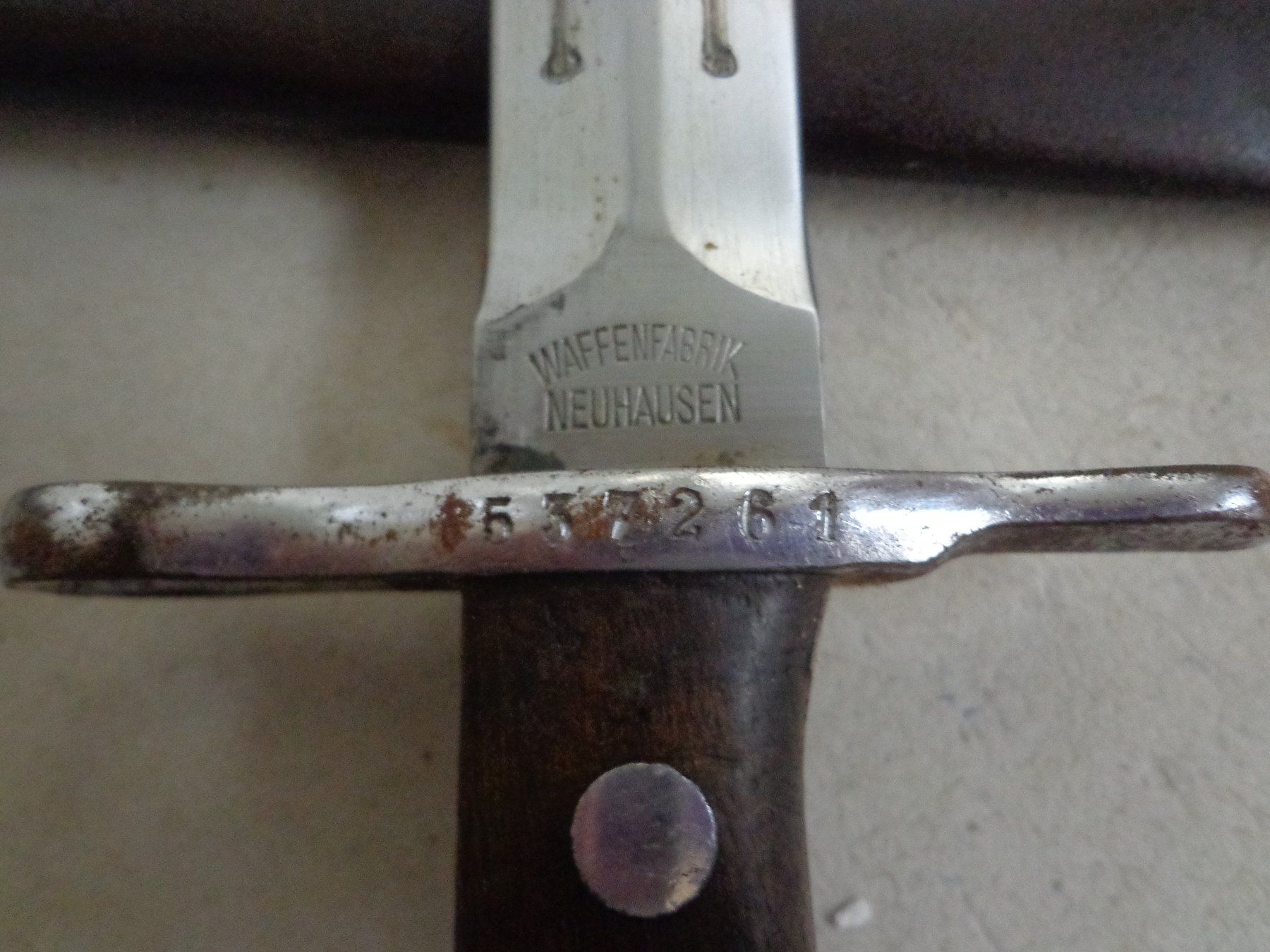 Schweizer Armee Armi bianche: Altes Bajonett zu Karabiner – Usato da Zofingen venduto da schmidi67 6
