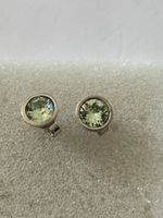 Ohrstecker mit hellgrünen Steinen ,Silber 925