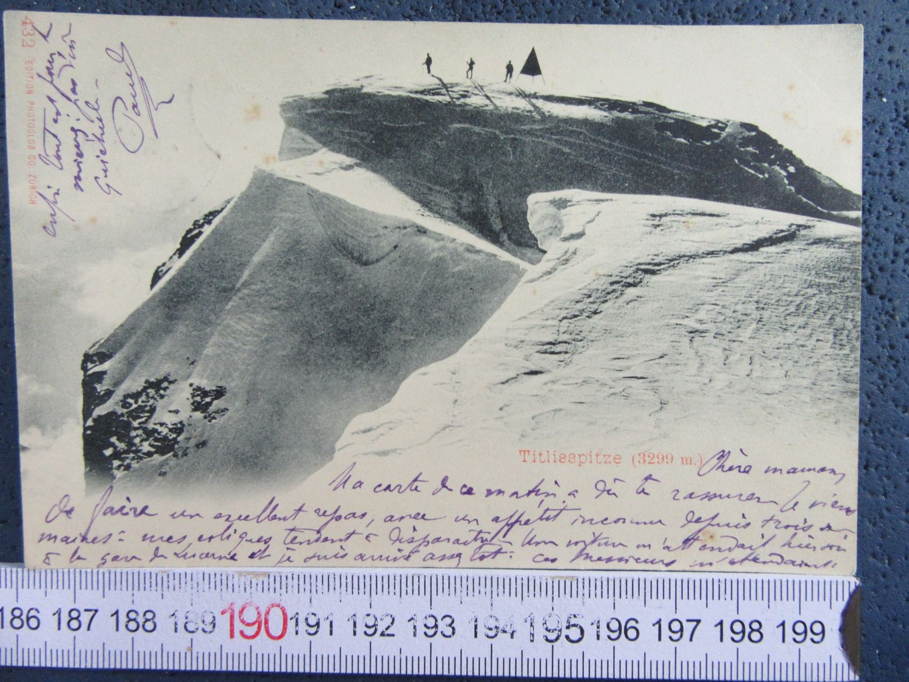Cartoline postali: TITLISSPITZE SEILSCHAFT  1901 AK ONW – Usato da Ettingen venduto da Hausi4711