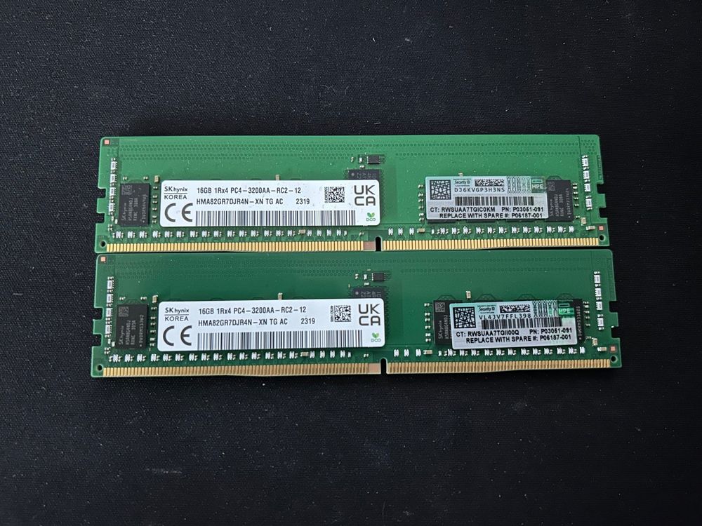 2x 16GB DDR4 REG ECC RAM *Single Rank* | Kaufen auf Ricardo