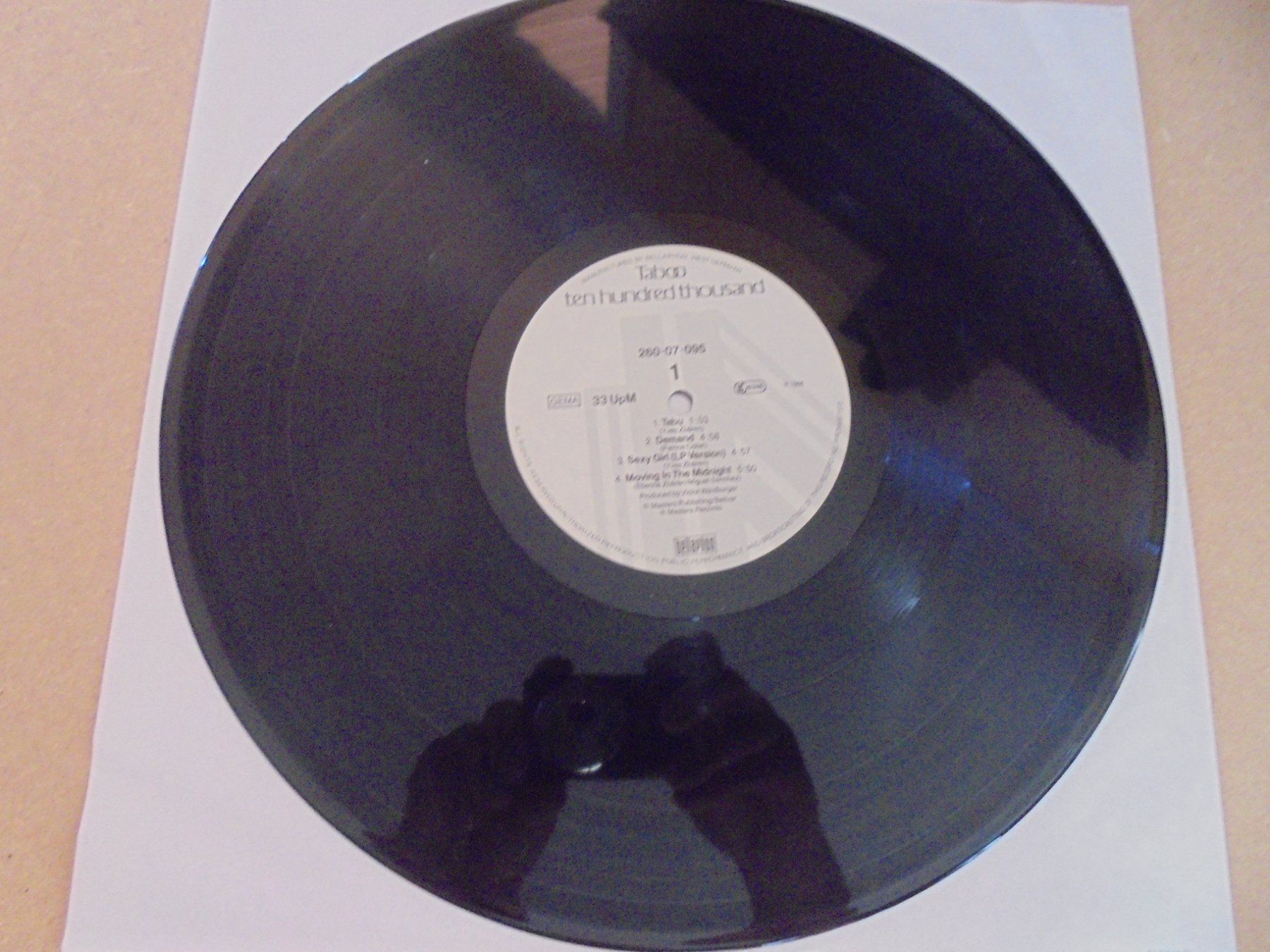 Dischi in vinile: Taboo " Ten Hundred Thousand " LP Deutschland 1986 – Usato da Crissier venduto da Promopost 2