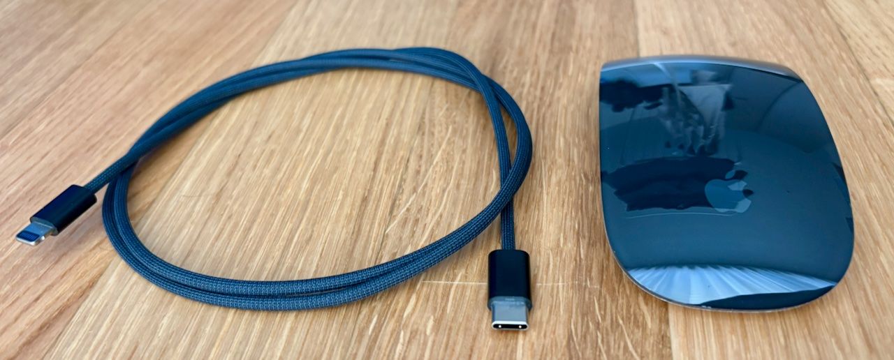 Apple Mouse: Apple Magic Mouse Schwarz Lightning mit Ladekabel – Usato da Zürich venduto da SierraKilo