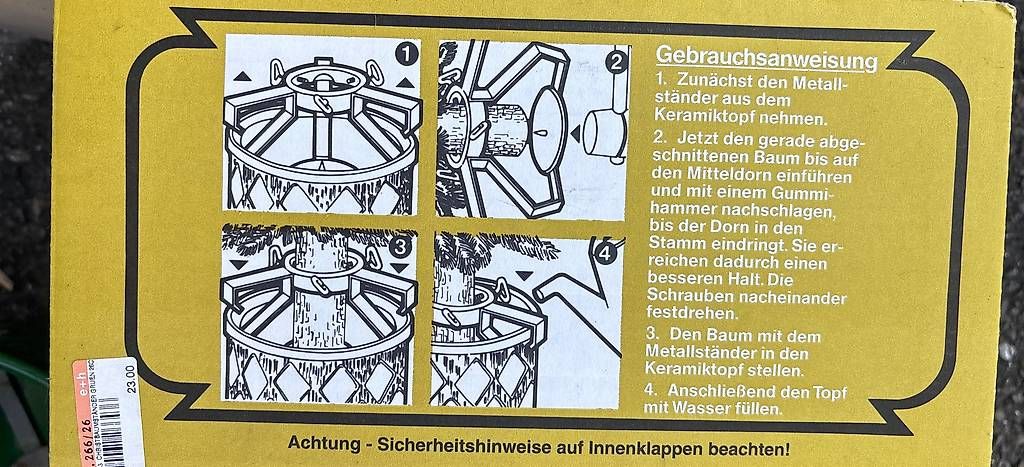 Christbaumständer: Adendorfer Christbaumständer – Gebraucht aus Inwil von loe_5yxs 1