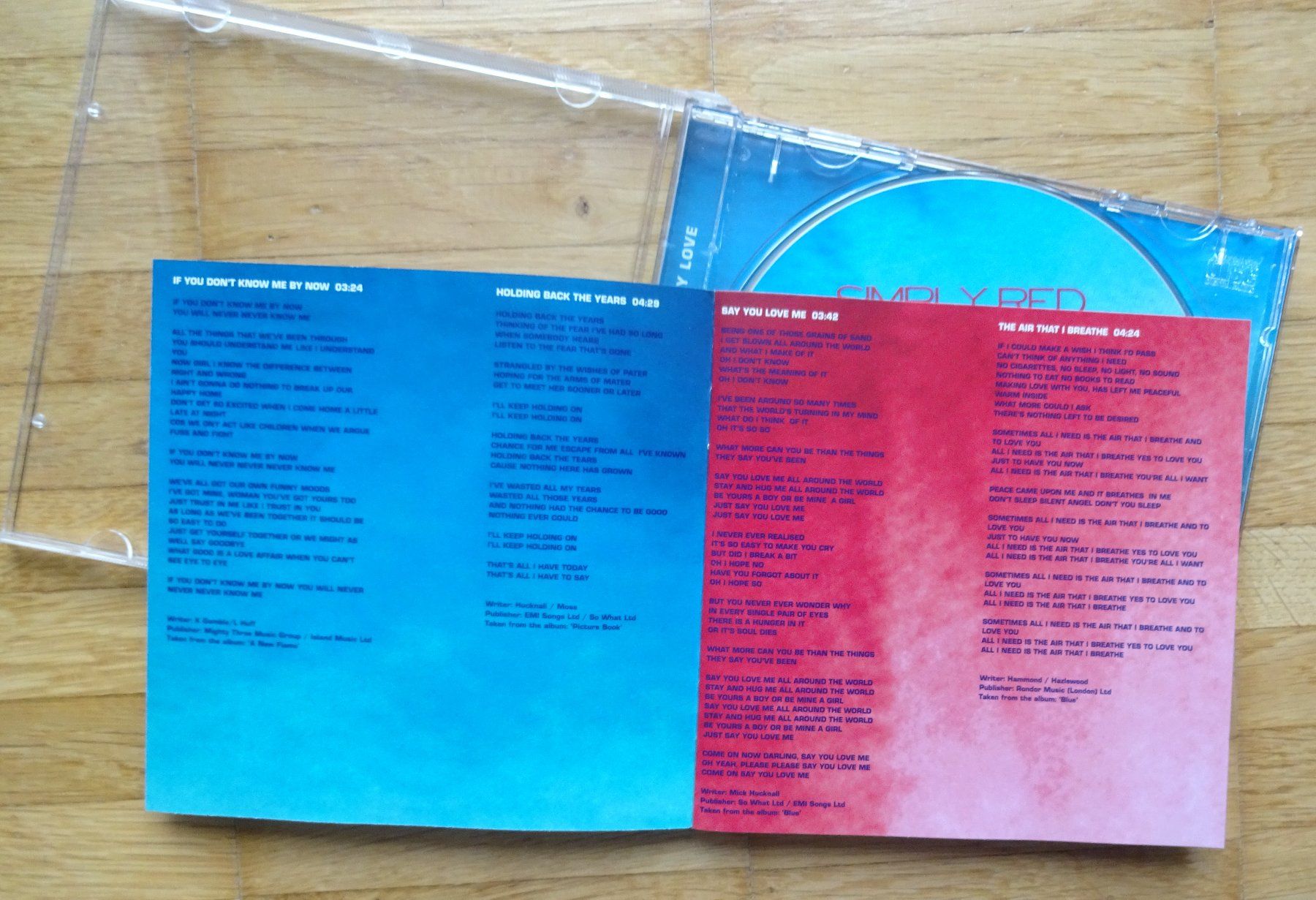 CDs: Simply Red: It's only love – Gebraucht aus St.Gallen von Paddington11 4
