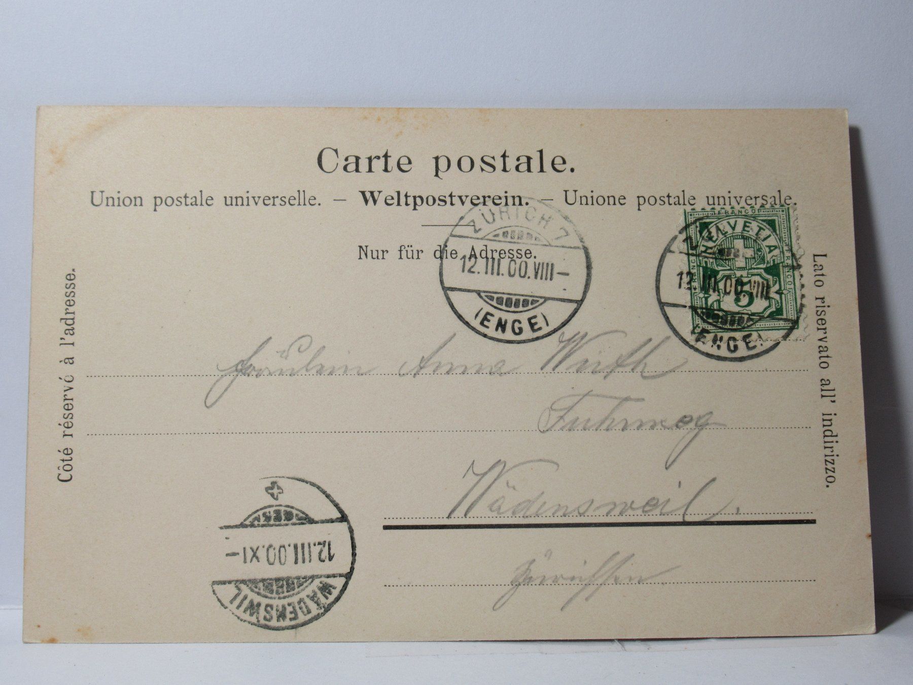 Cartes postales: Zürich , Schw. Landesmuseum 1900 – D'occasion à Grenchen par Bluemchen1900 1