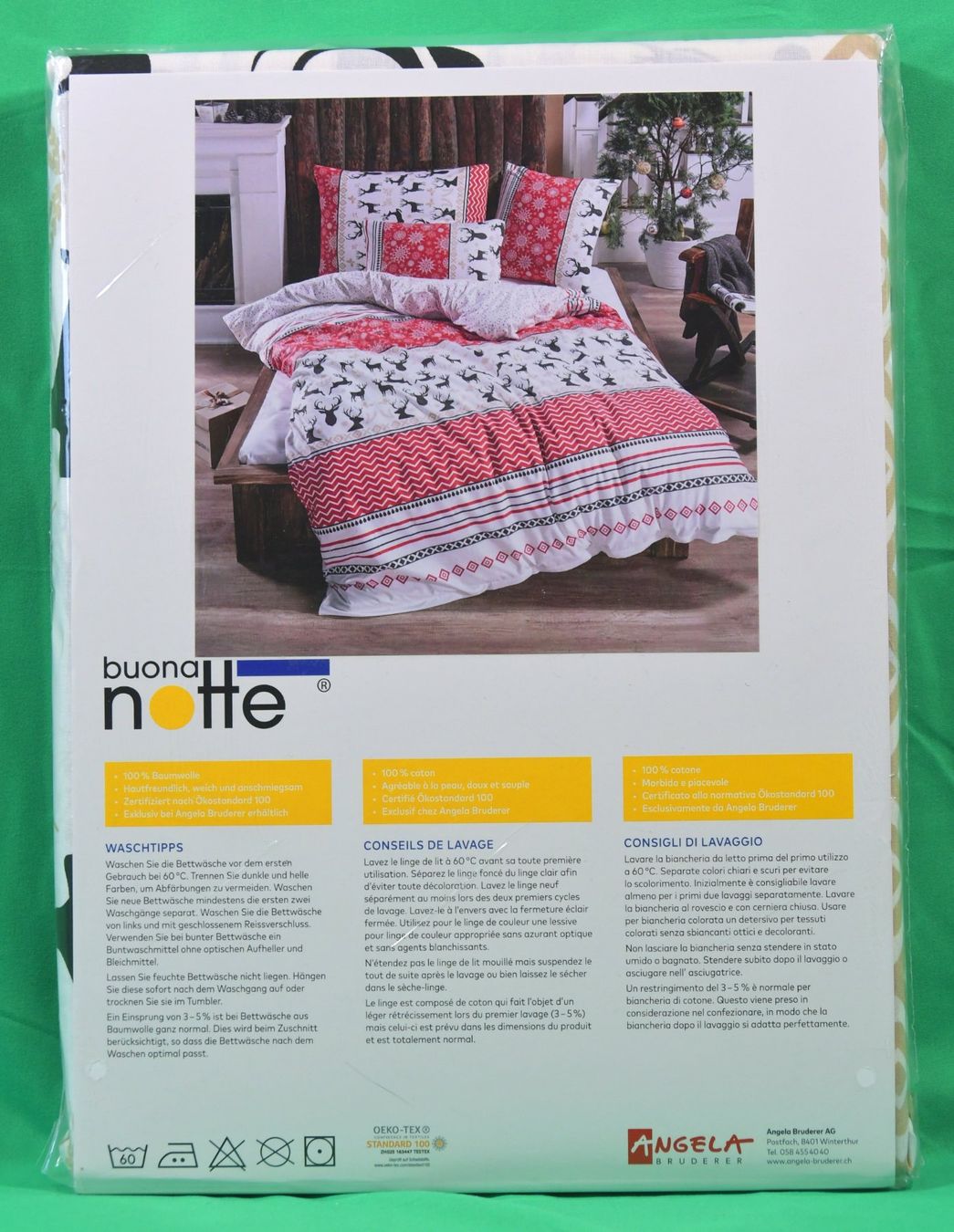 Biancheria da letto: Duvetbezug - Hirschmotiv – Nuovo e nell'imballaggio originale da Lohn-Ammannsegg venduto da Keyflower 1