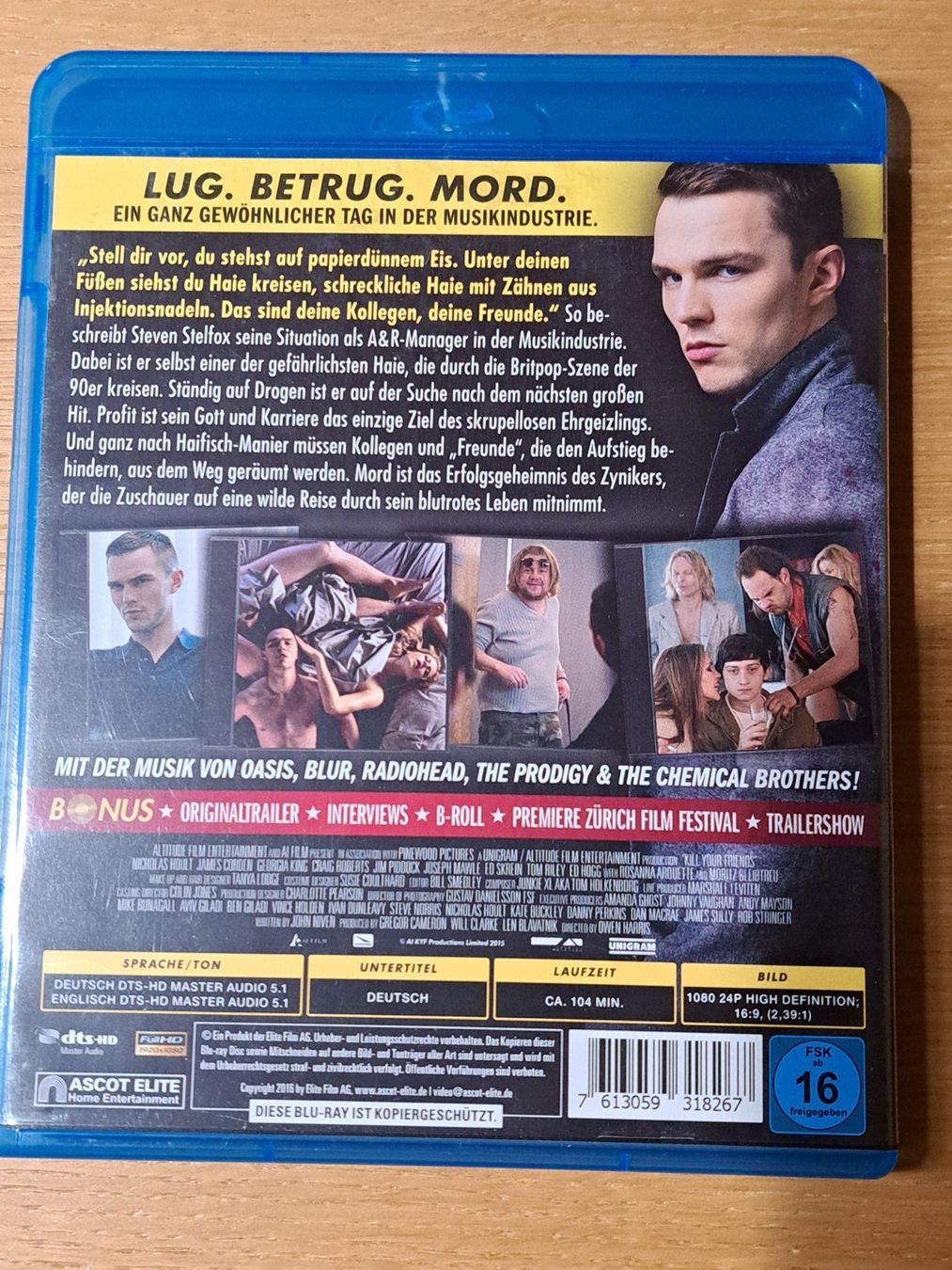Tutti i DVDs: Blu-ray Kill your Friends mit Nicholas Hoult – Nuovo (secondo la descrizione) da Unterseen venduto da Kanica 1