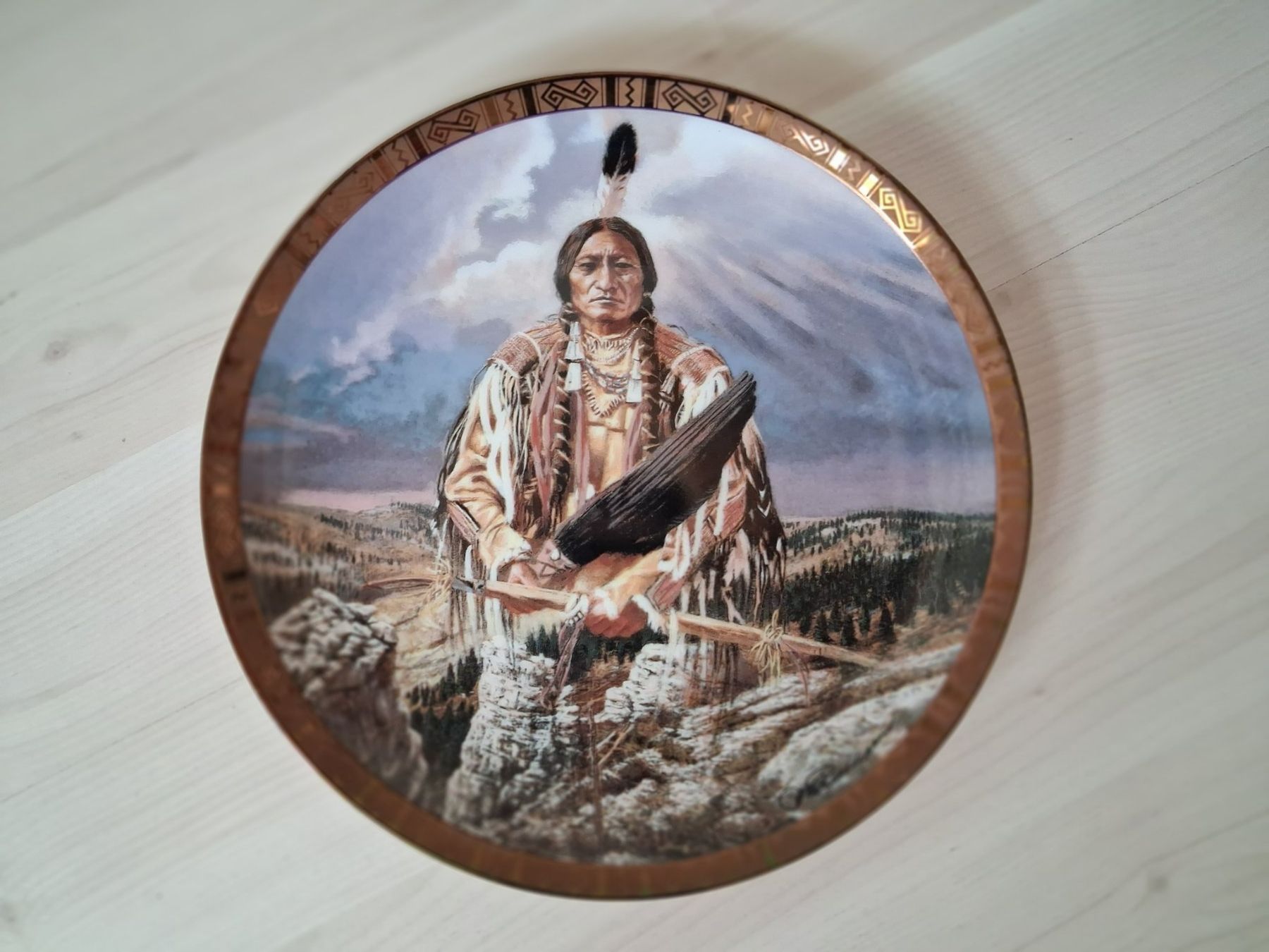 Teller: INDIANER SAMMELTELLER SITTING BULL – Gebraucht aus langnau von Santos1411