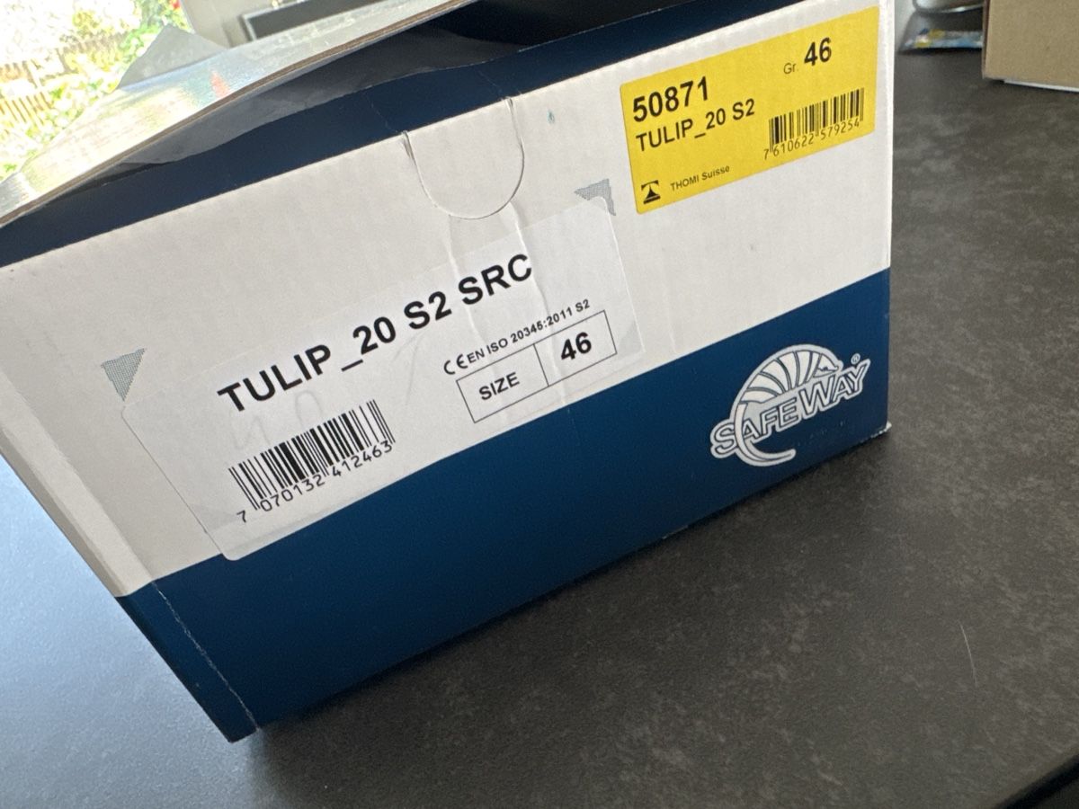 Herrenschuhe: Chaussures Safeway Tulip_20 S2 SRC Noir T.46 – Neu und originalverpackt aus Vouvry von Laurie1896
