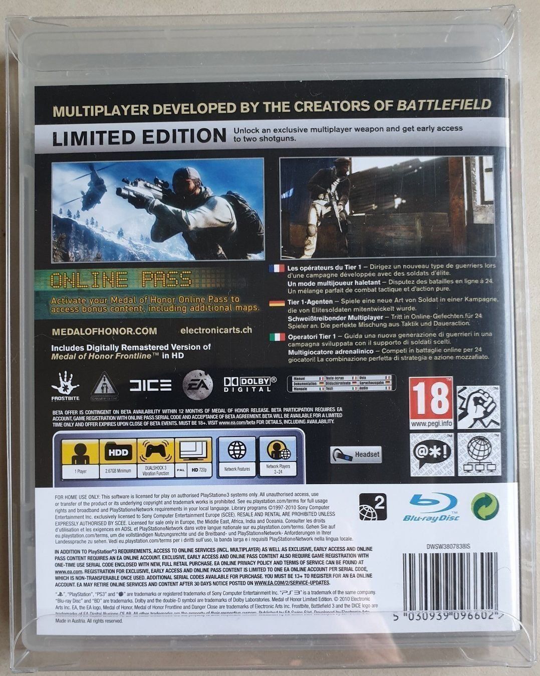 Sony Giochi: PS3 : Medal Of Honor – Usato da Froideville venduto da xXSebastienXx 1