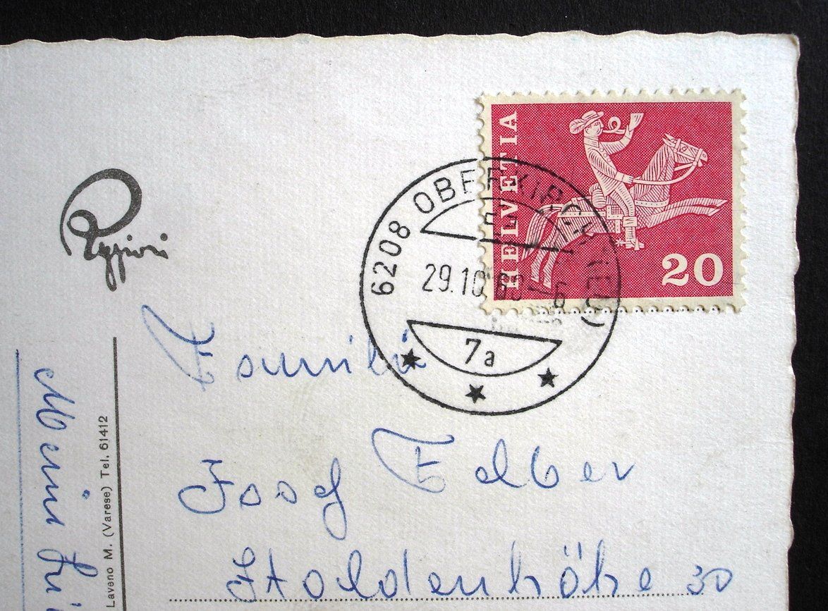 Ansichtskarten: PONTE TRESA Zoll, Auto, Lago, Schiff – Gebraucht aus Jona von philajona 2