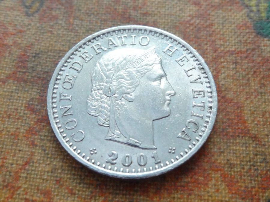 Tutti le monete: 20 Rp. 2001 – Usato da Romanel-sur-Lausanne venduto da Swift13