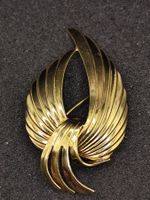 Vintage Gold Duble Brosche 80er Top