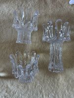 3 Kerzenhalter Glas Design Set 3-teilig