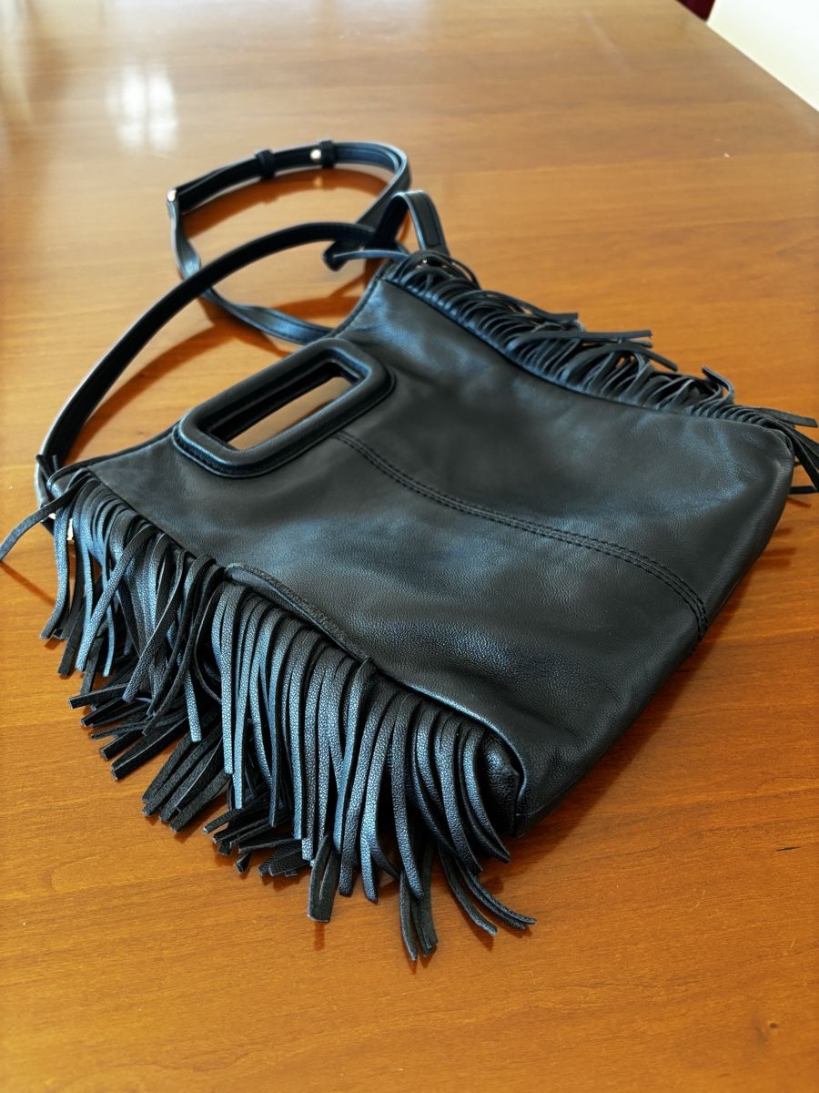 Maje Borse da donna: Sac à main Maje noir avec franges – Usato da Bulle venduto da TheDestille 3