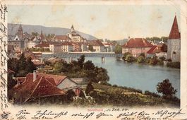 Solothurn, koloriert, gelaufen 1904