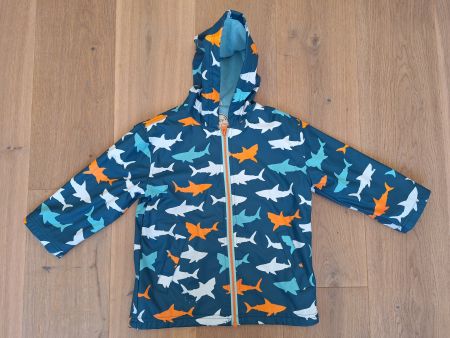 Hatley Zauber-Regenjacke Gr. 104 - Farbwechsel bei Regen!