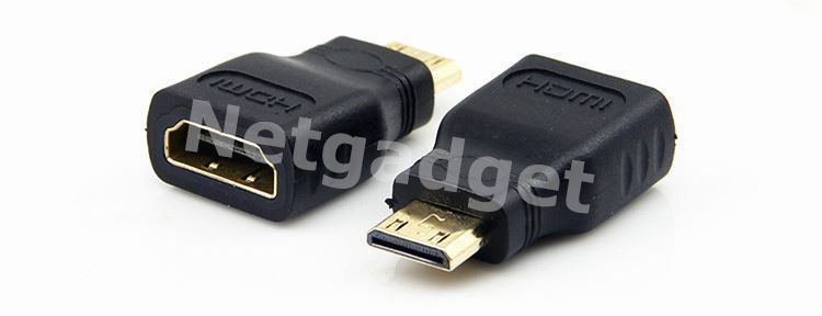 Adattatori: Mini HDMI auf HDMI Adapter (vergoldeten) – Nuovo e nell'imballaggio originale da Yverdon-les-Bains venduto da Netgadget 1