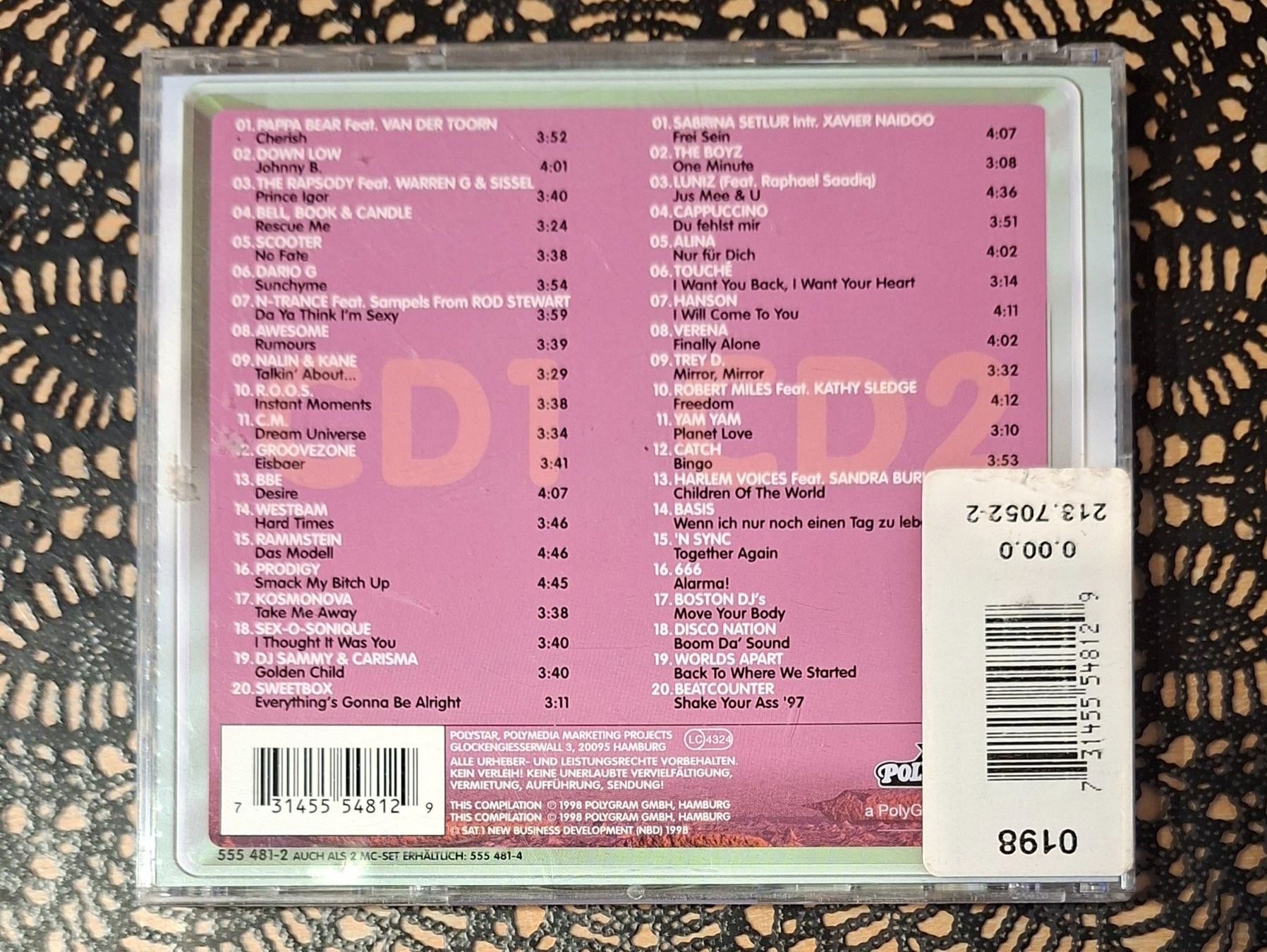 CDs: Mega Hits 98 Die Erste,2CD Pop Hit Compilation Sampler 1998 – Gebraucht aus Schönenberg TG von breiti12 1