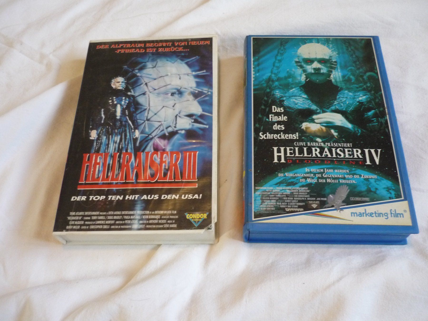 Tutti i VHS: 2x Rare VHS Kassetten - Hellraiser 3+4 – Usato da Beringen venduto da Flatretriever