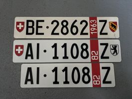 Zoll Nummernschilder