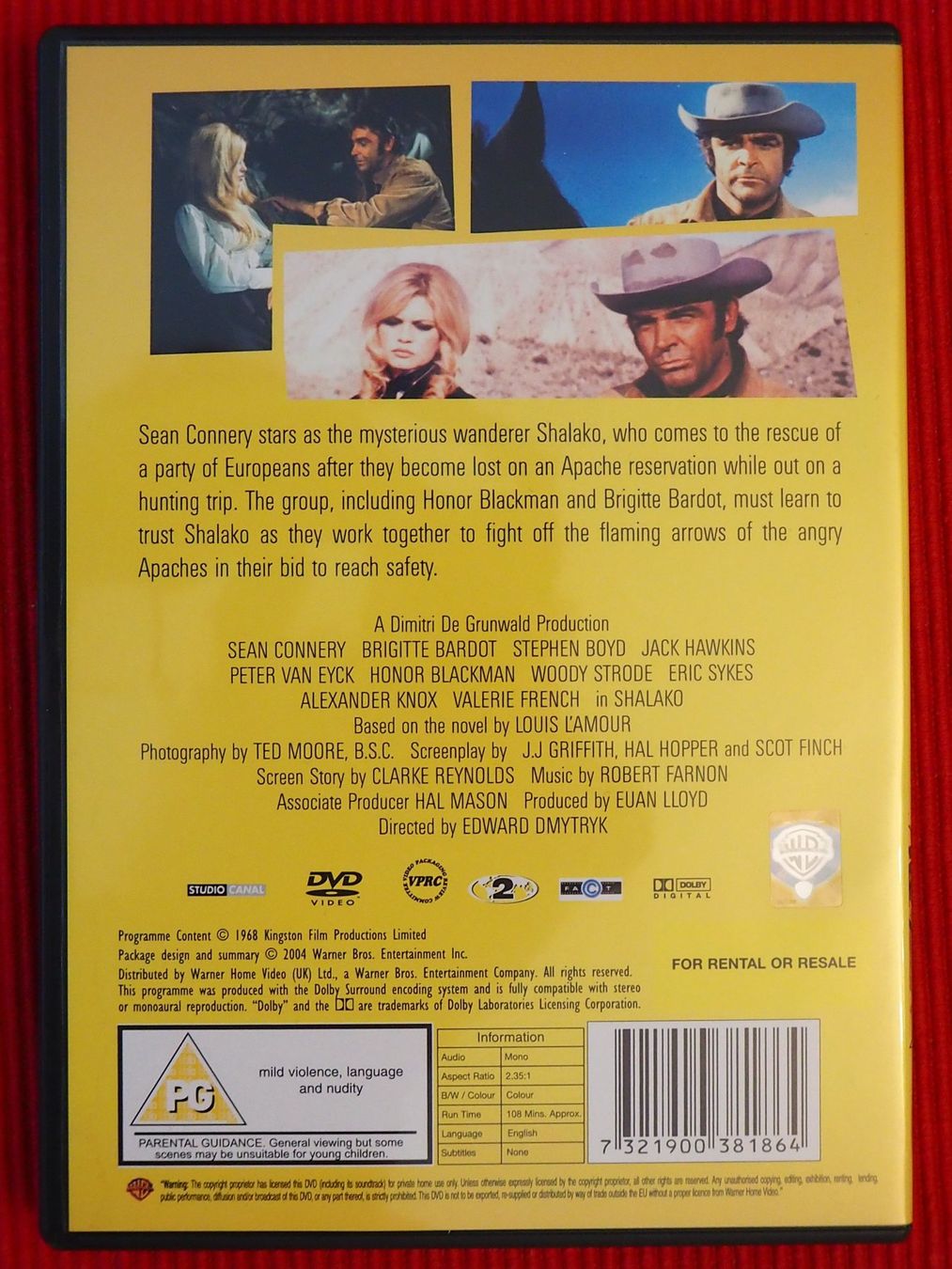 Tutti i DVDs: Shalako / Sean Connery / UK-Import – Usato da Chur venduto da dluli 1