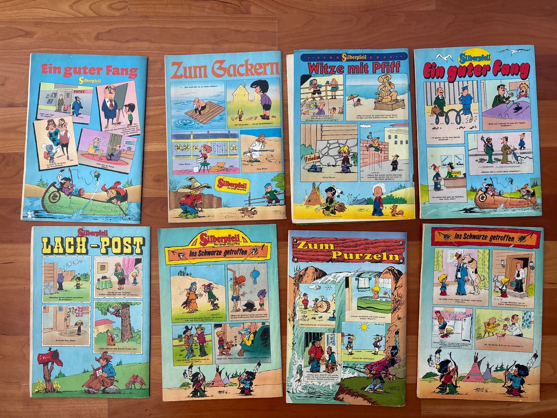 Fumetti: vintage 8 Comics SILBERPFEIL 1970er – Usato da THERWIL venduto da Fcbbasel 1