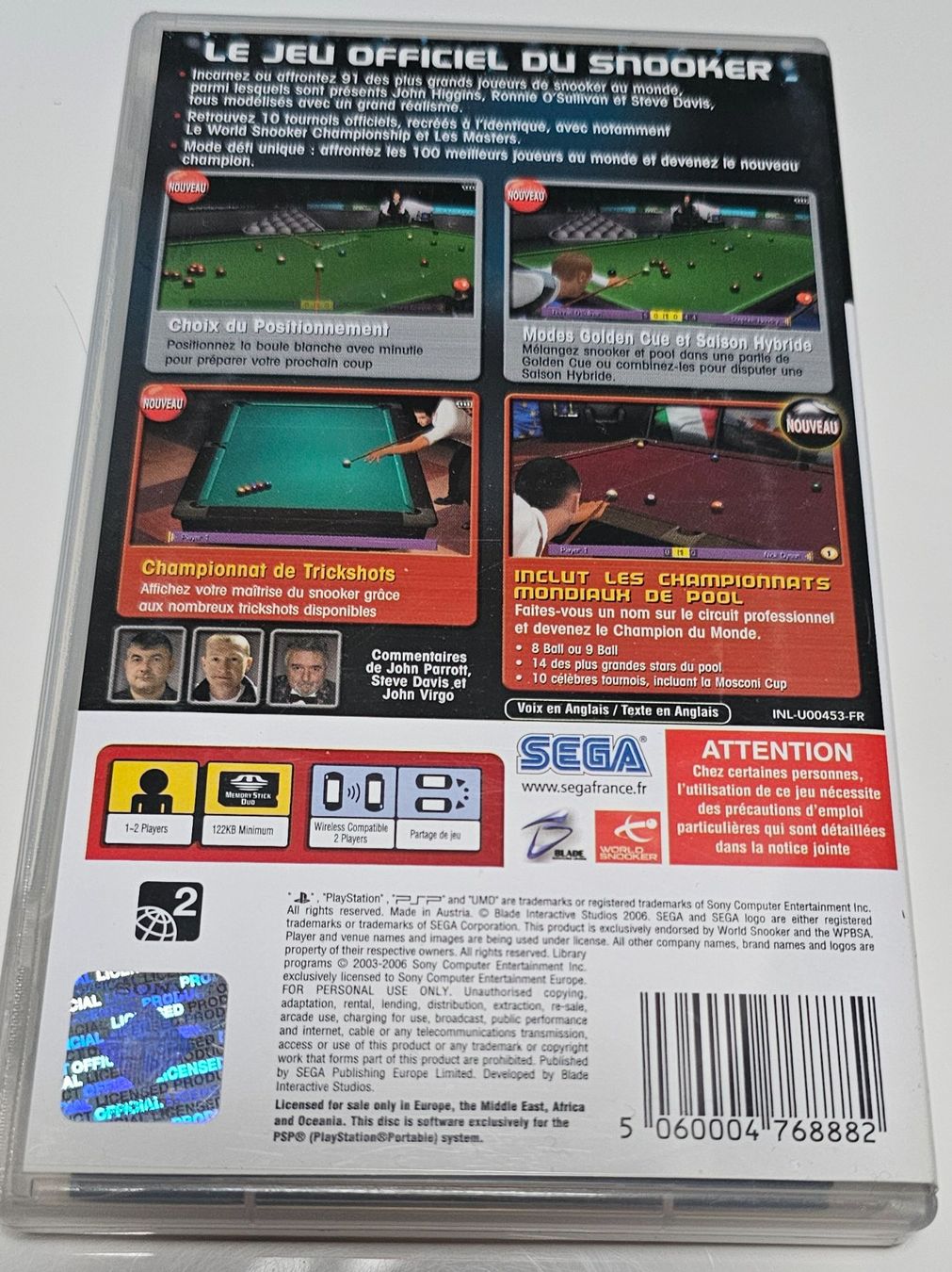 Sony Giochi: PSP Spiel - World Snooker Challenge 2007 – Usato da La Garde venduto da The_Hammer76 1