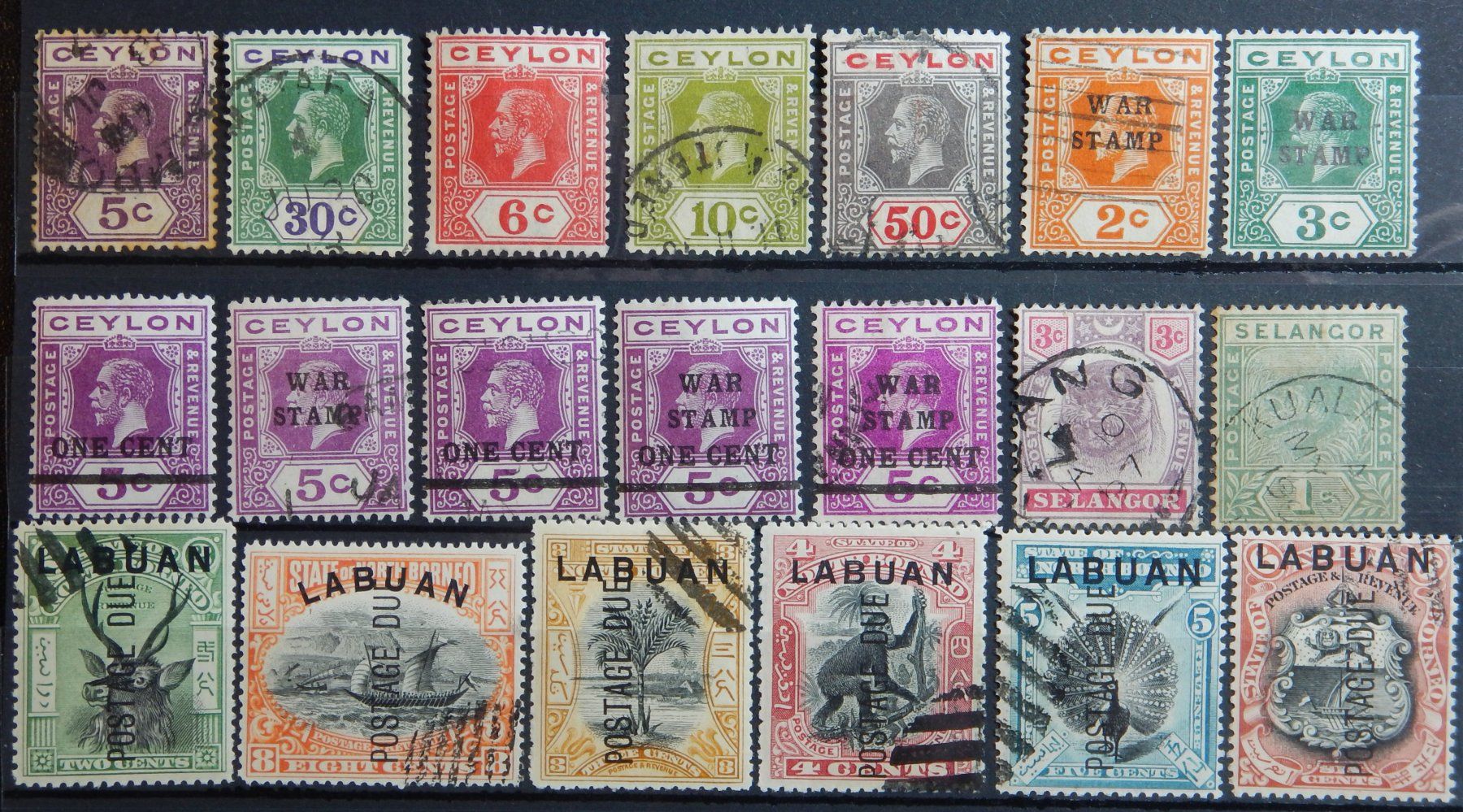 Tutti i francobolli: British Kolonien Lot mit alten Werten I – Usato da Zürich venduto da Muehlekauf