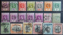 British Kolonien Lot mit alten Werten I