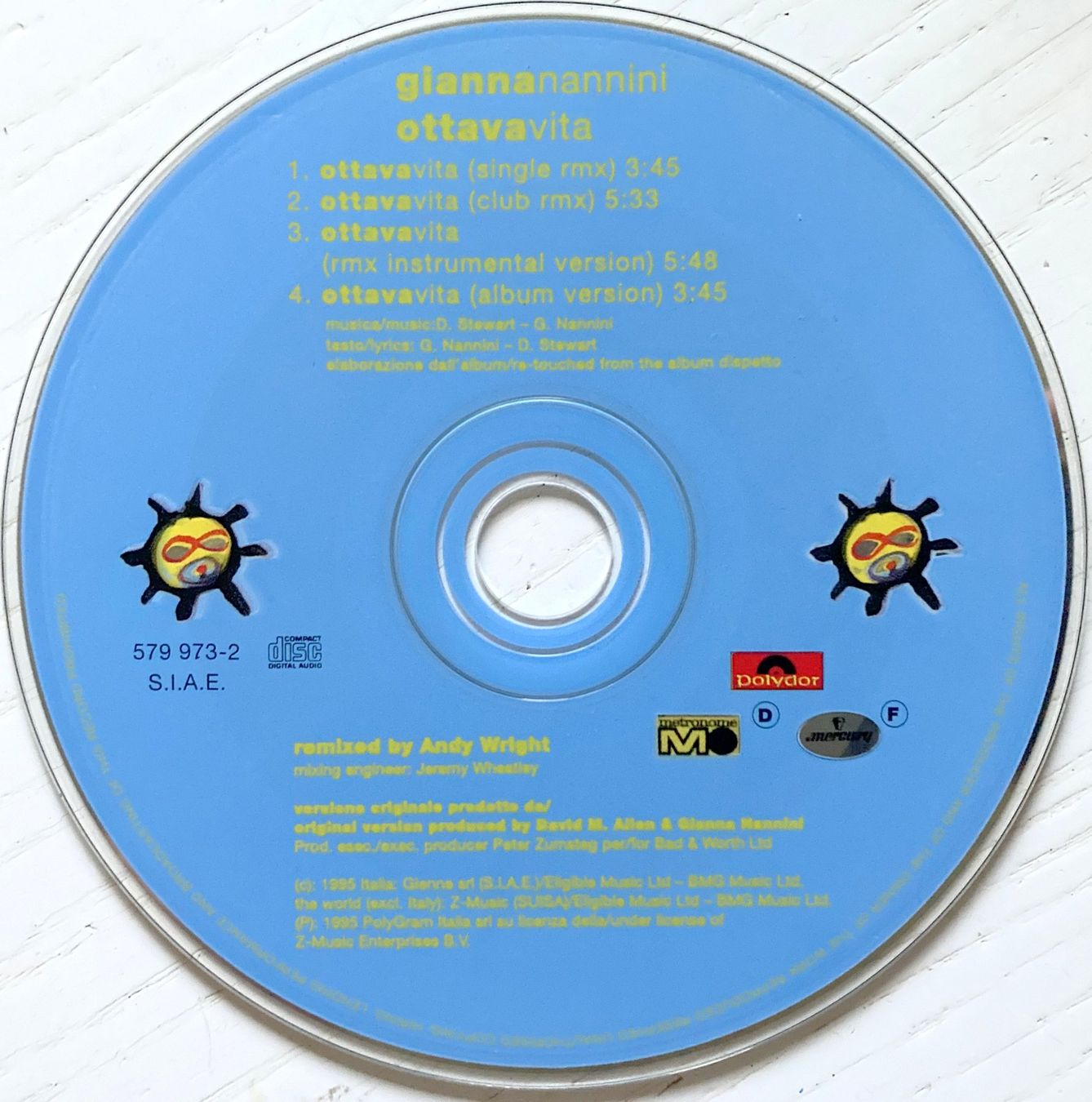 CD: GIANNA NANNINI - OTTAVA VITA – Usato da Bottens venduto da hotter-than-hell 2