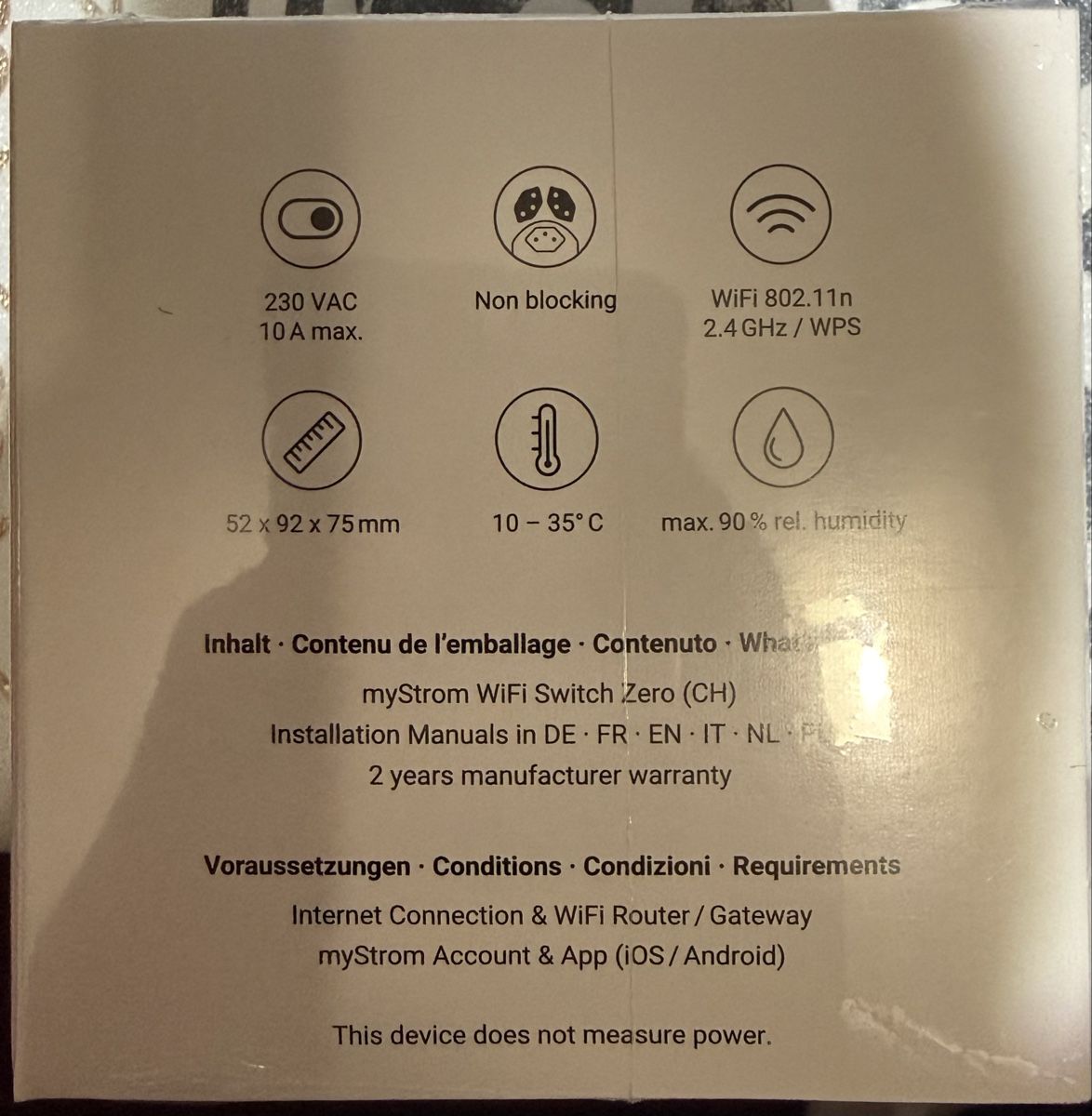 myStrom Stecker: Prise connectée myStrom WiFi Switch Zero, état neuf – Neu und originalverpackt aus Henniez von Pichurri 1