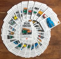 Spezial Fahrzeuge Quartett, Kartenspiel, 32 Spielkarten