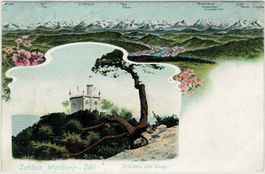 SO 53 Ltiho Schloss Wartburg-Säli  Panorama Alpen 1907