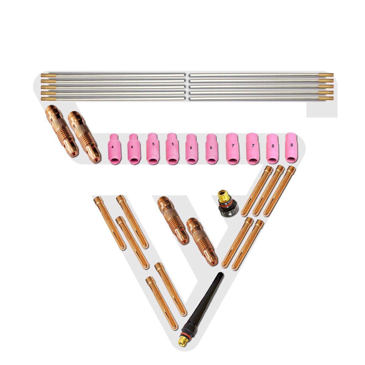 Tutti gli attrezzi: STAHLWERK WIG TIG Verschleißteile Set – Nuovo e nell'imballaggio originale da Bottighofen venduto da zaap