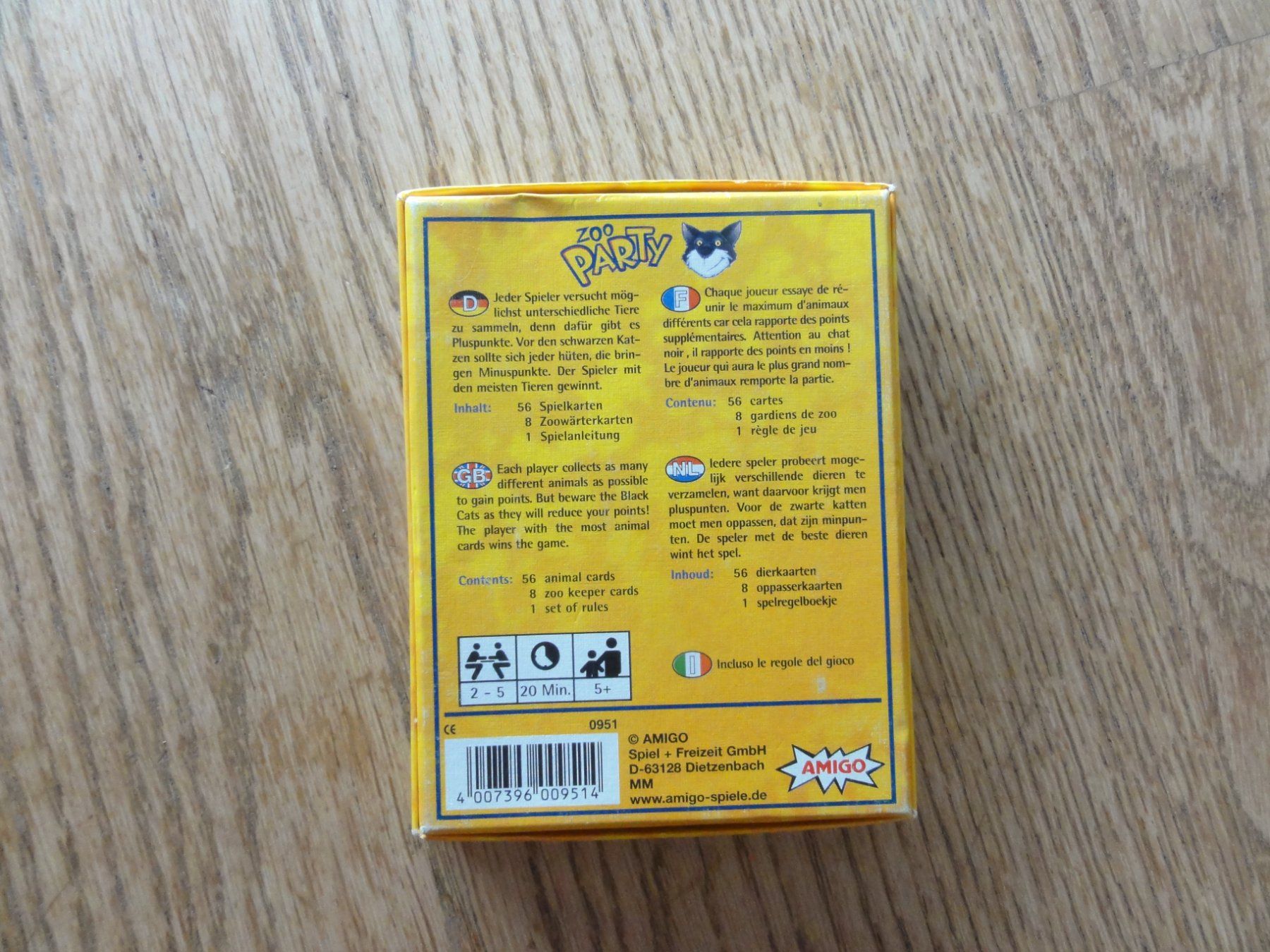 Amigo Giochi: Zoo-Party, Kartenspiel – Usato da Riedholz venduto da Taweva 2