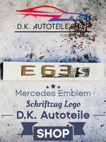 Mercedes AMG E63 S Emblem Schriftzug Chrom/Schwarz Neu