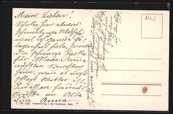 Cartoline postali: Wiesenberg, Totalansicht mit Brisen und  – Usato da Berlin venduto da bartko-reher 1