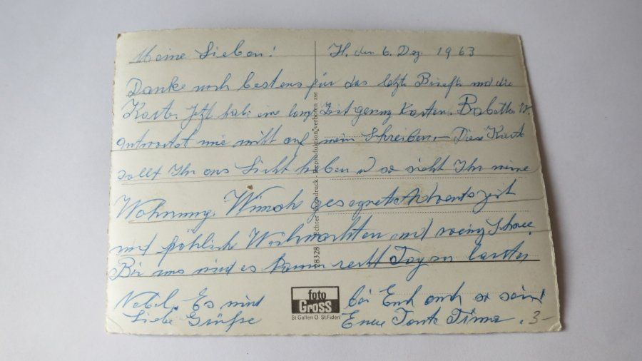 Cartoline postali: Hemberg / SG - Evang. Kirche - 1963 – Usato da Jona venduto da centumprata 1